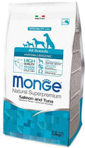 Monge Hypoallergenic adult sausas pašaras (lašiša ir tunas) 2,5kg