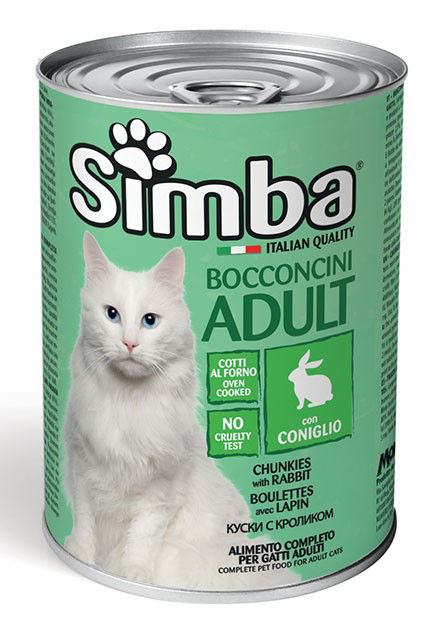 Simba konservuotas pašaras katėms su triušiena 415g