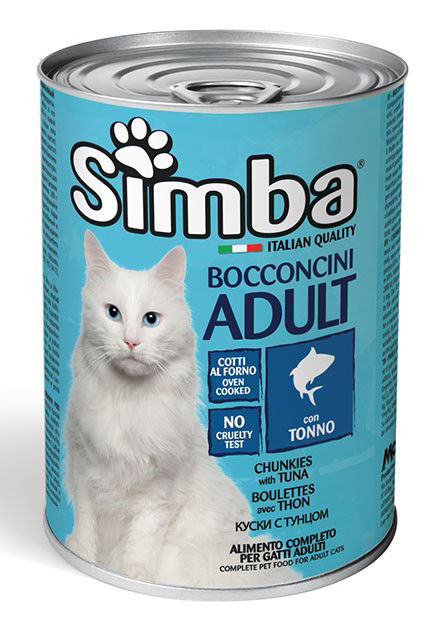 Simba konservuotas pašaras katėms su tunu 415g