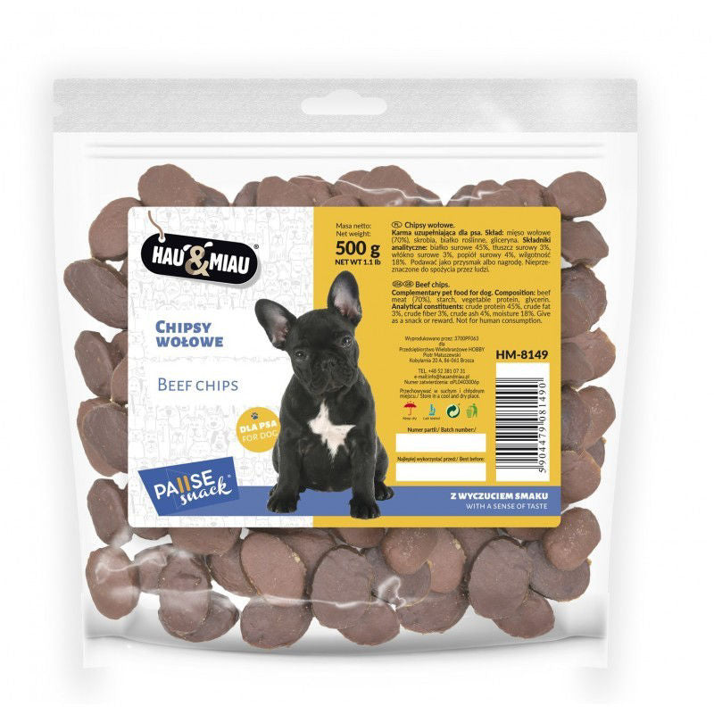 Hau&amp;Miau Jautienos čipsai 500g