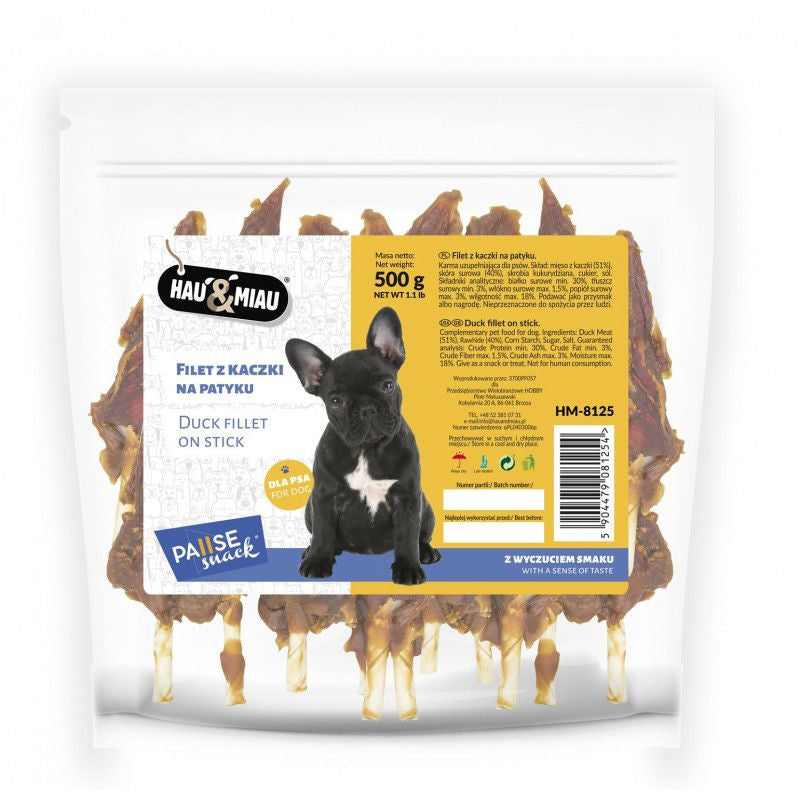 Hau&amp;Miau Augaliniai kauliukai apvilkti antiena 500g