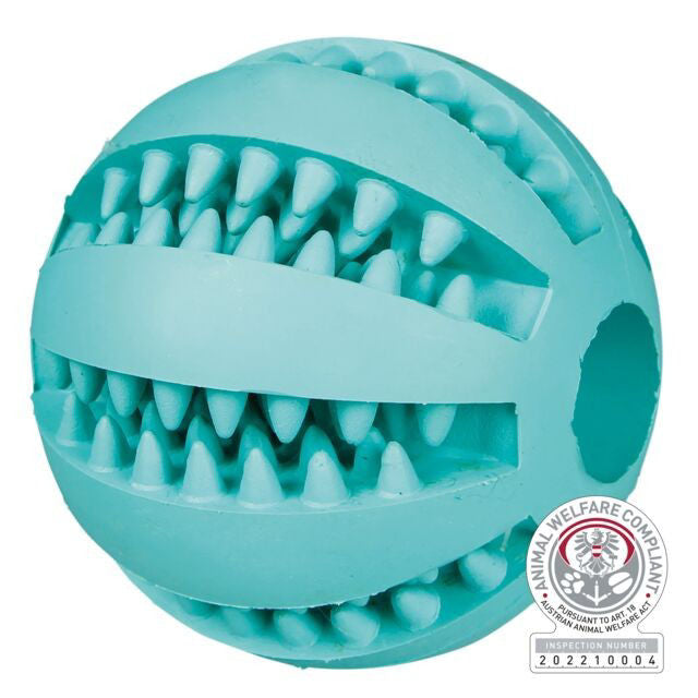 Trixie Denta Fun kamuolys, mėtinis, natūrali guma, ø 6 cm