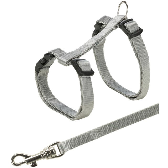 Trixie Junior Kačiukų petnešos su pavadėliu, 19-31 cm-8 mm, 1.20 m