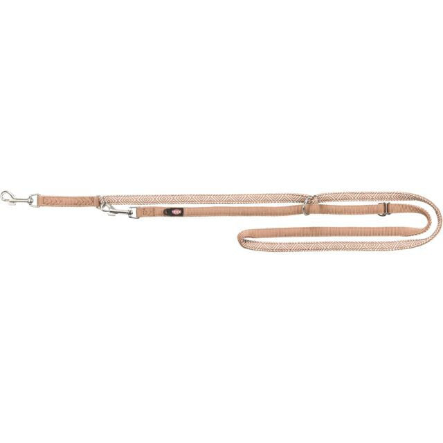 Trixie Premium pritaikomas pavadys, su neoprenu M-L 2m/20mm, šv. deim./karamelė