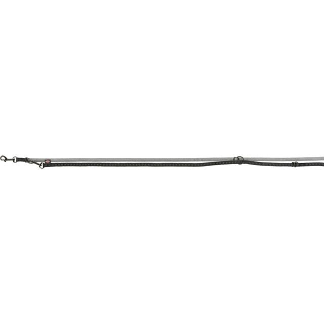 Trixie Softline Elegance pritaikomas pavadys, XS-S 2m/15mm, juodas/grafito