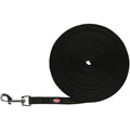 Trixie Tracking pavadys, gumuotas S-M 15 m/15mm, juodas