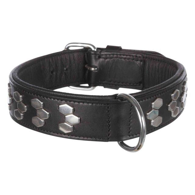 Trixie Active antkaklis su met. apdaila, oda M 38-45cm/40mm, juodas