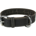 Trixie Rustic rieb. odos antkaklis Heartbeat, M 38-47cm/40mm, juodas