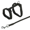 Trixie Kačiukų petnešos su pavadėliu, atspind., 27-45cm/10mm, 1.3m