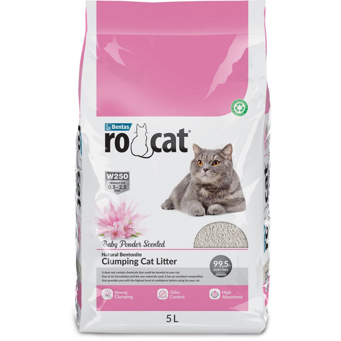 RO CAT kačių kraikas Baby Powder 5l