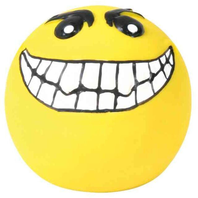 Trixie Smiley kamuolys, lateksas/poliesterio užpildas, 6 cm