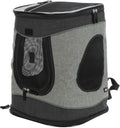 Trixie Timon kuprinė, 34x44x30 cm, juoda-pilka