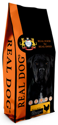 Real Dog Adult Large-Giant Breeds su vištiena ir ryžiais 20kg
