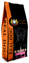 Real Dog Puppy-Junior All Breeds su kiauliena ir ryžiais 20kg