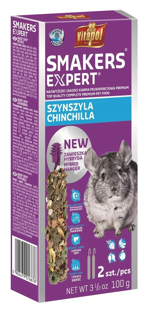 Vitapol EXPERT Smakers šinšiloms (2 x 100g)