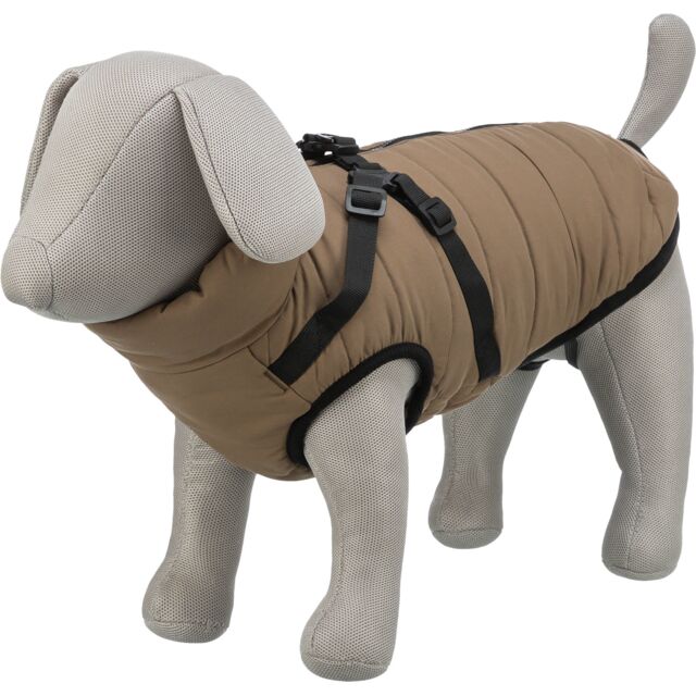 TRIXIE Pirou žieminė striukė su petnešom, S: 33 cm, smėlio