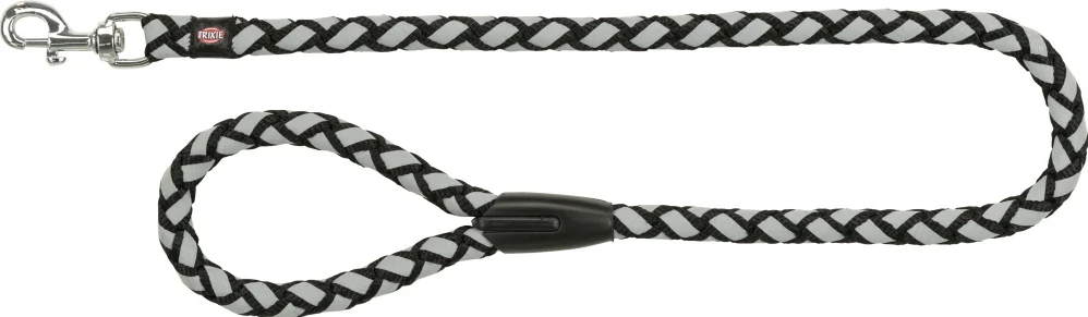 Trixie Cavo Reflect pavadys, L-XL 1m/18mm, juodas/atspind.