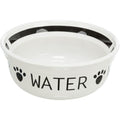 TRIXIE „Water"dubenėlis, keramika, 0.6 l/15 cm, baltas/juodas