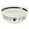 TRIXIE „Food" dubenėlis, keramika, 0.6 l/15 cm, baltas/juodas