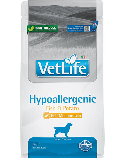 FARMINA VET LIFE - DOG Dry HYPOALLERGENIC Fish&Potato