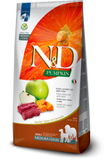 FARMINA N&D PUMPKIN - DOG Dry Venison&Apple ADULT MEDIUM MAXI 12 kg