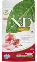 FARMINA N&D PRIME - CAT Dry Chicken&Pomegr NEUTERED ADULT 1,5 kg