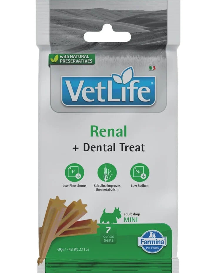 FARMINA VET LIFE - DOG TREAT - RENAL ADULT MINI 60 g