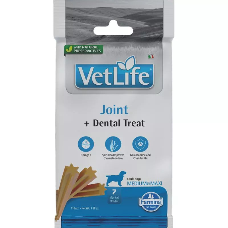 FARMINA VET LIFE - DOG TREAT - JOINT ADULT MED&MAX 100 g