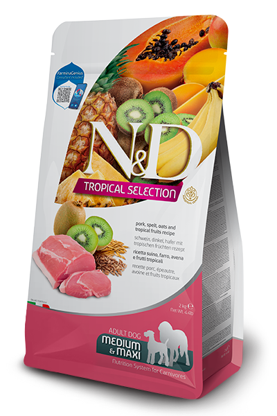 FARMINA N&D TROPICAL SELECTION - DOG Dry Pork ADULT MED&MAX