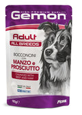 Gemon all breeds adult konservuotas pašaras suaugusiems šunims su jautienos ir kumpio gabalėliais 100g