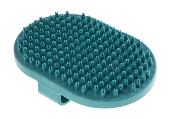 Gimdog Oval Brush ovalios guminės šukos ant delno