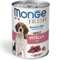 Monge Fresh adult konservuotas pašaras šunims su veršienos gabaliukais 400g