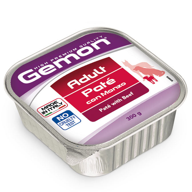 Gemon all breeds adult konservuotas paštetas suaugusiems šunims su jautiena