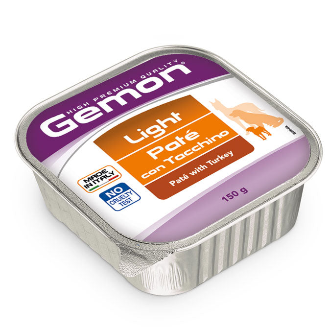 Gemon Light all breeds konservuotas paštetas suaugusiems šunims su kalakutiena 150g