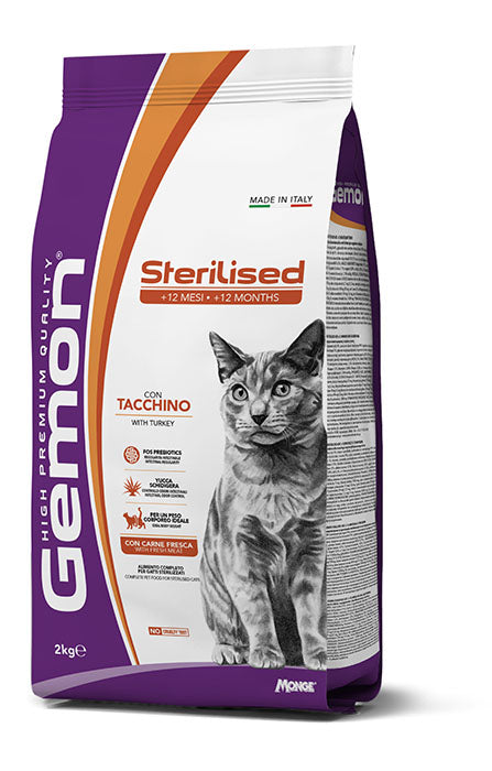 GEMON - Dry Cat Sterilized turkey 7kg