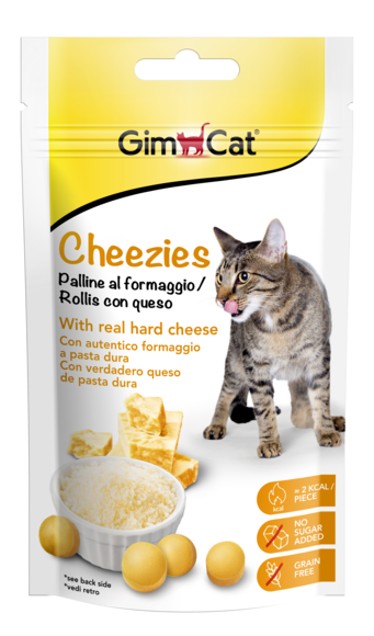 GimCat Cheezies skanėstai katėms su sūriu 50g