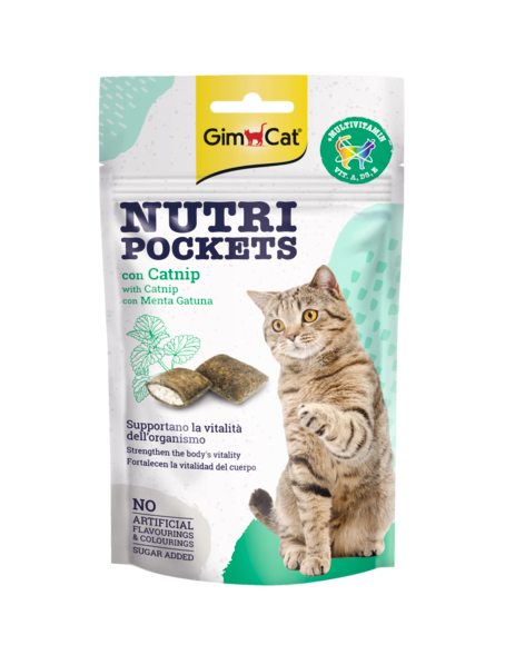 GimCat Nutri Pockets with Catnip & Multivitamin 60g