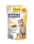 GimCat Nutri Pockets with Cheese & Taurine skanėstai katėms su Sūriu ir Taurinu 60g