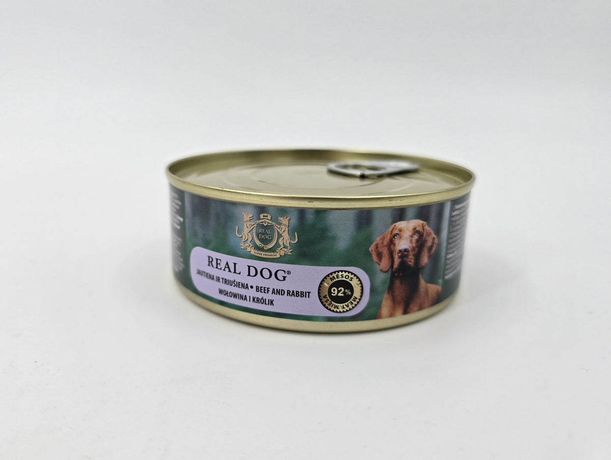 Real Dog SP - Wet Beef and rabbit for adult dogs