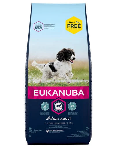 Eukanuba Adult Medium Breed 18kg
