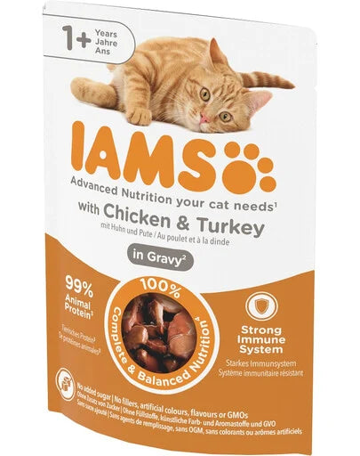IAMS Cat Delight Chicken&Turkey in gravy 85g