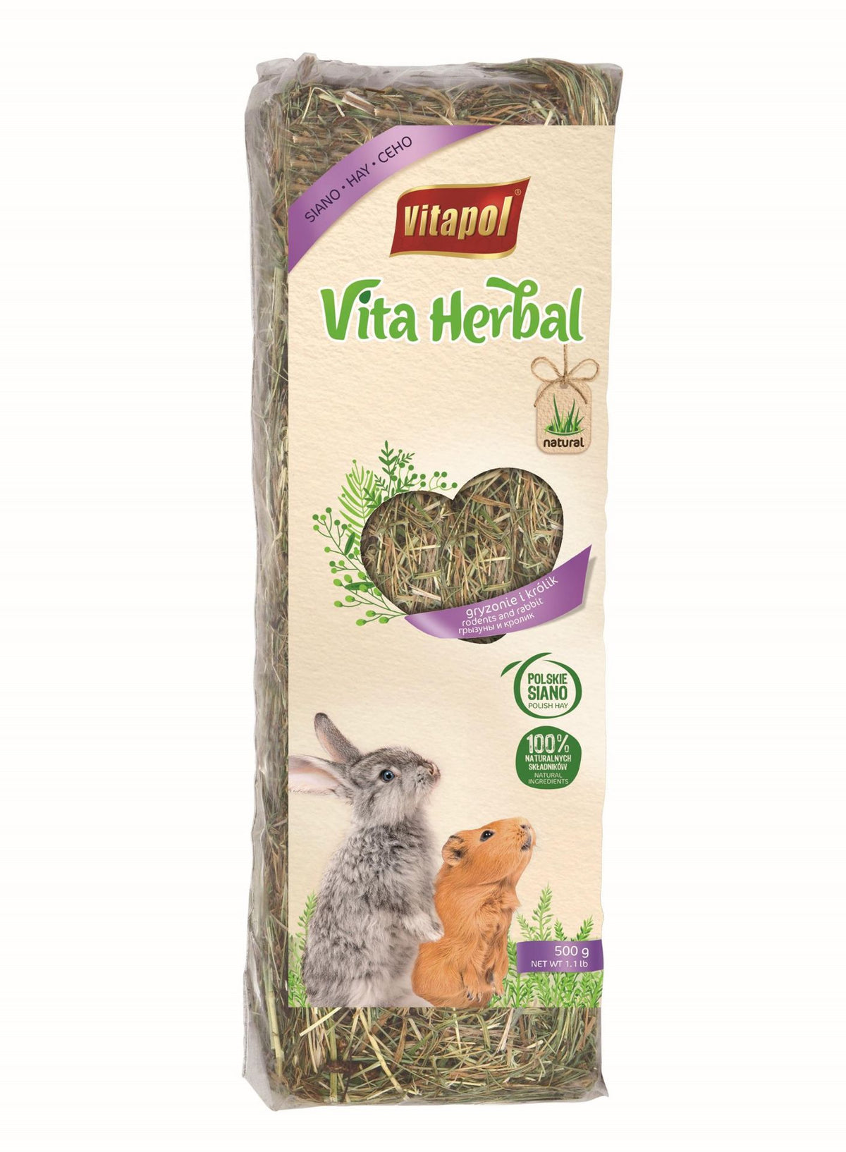 Vitapol natūralus šienas graužikams ir triušiams