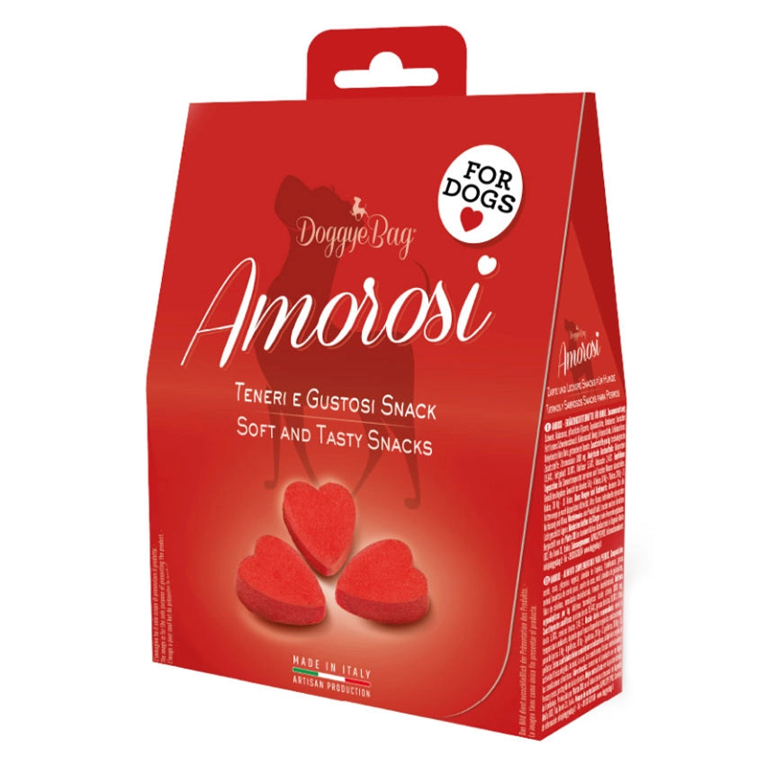 DoggyeBag AMOROSI Minkštos širdelės 1.7x2.5x1cm 90g