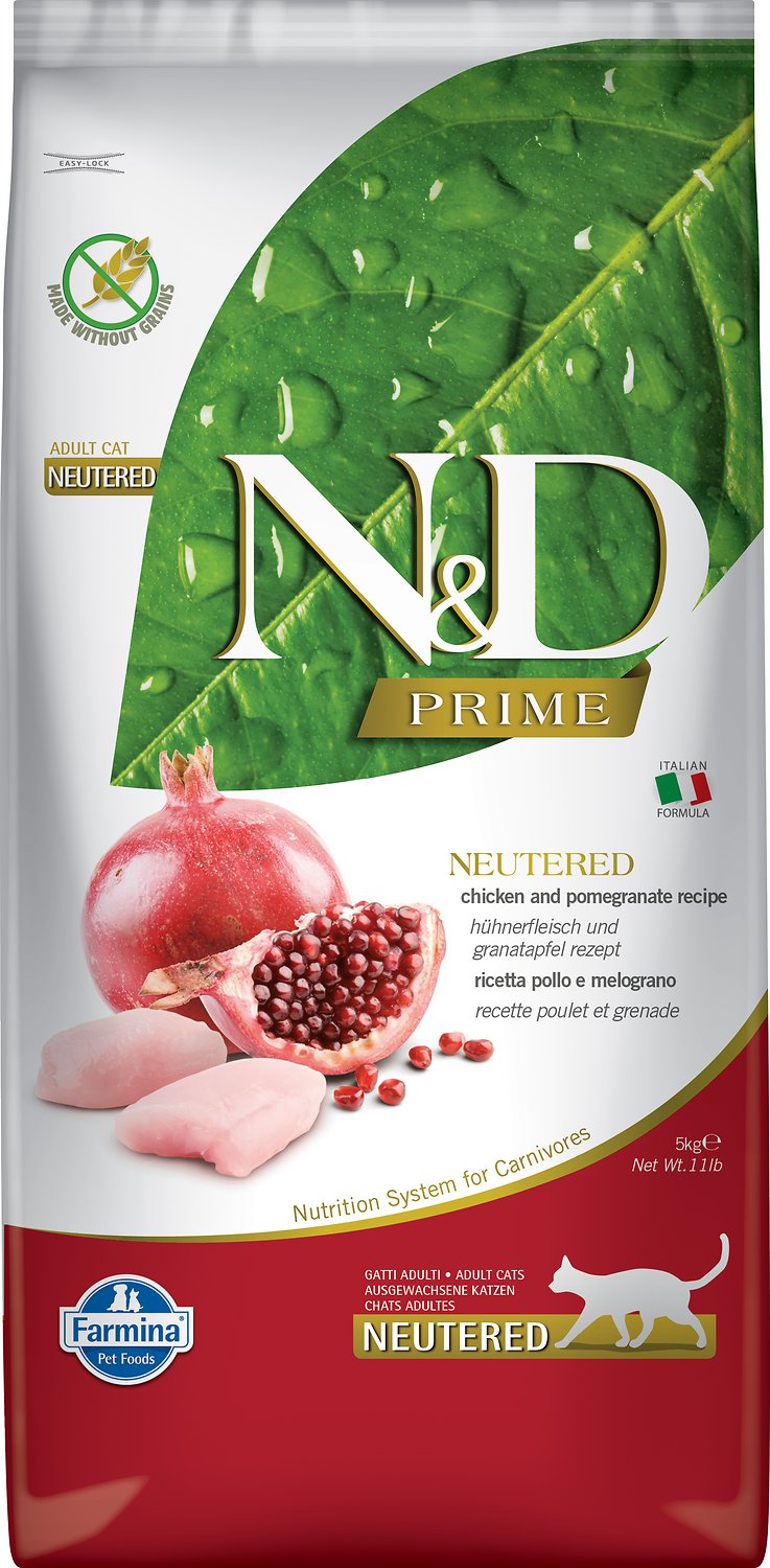 FARMINA N&D PRIME - CAT Dry Chicken&Pomegr NEUTERED ADULT 5 kg