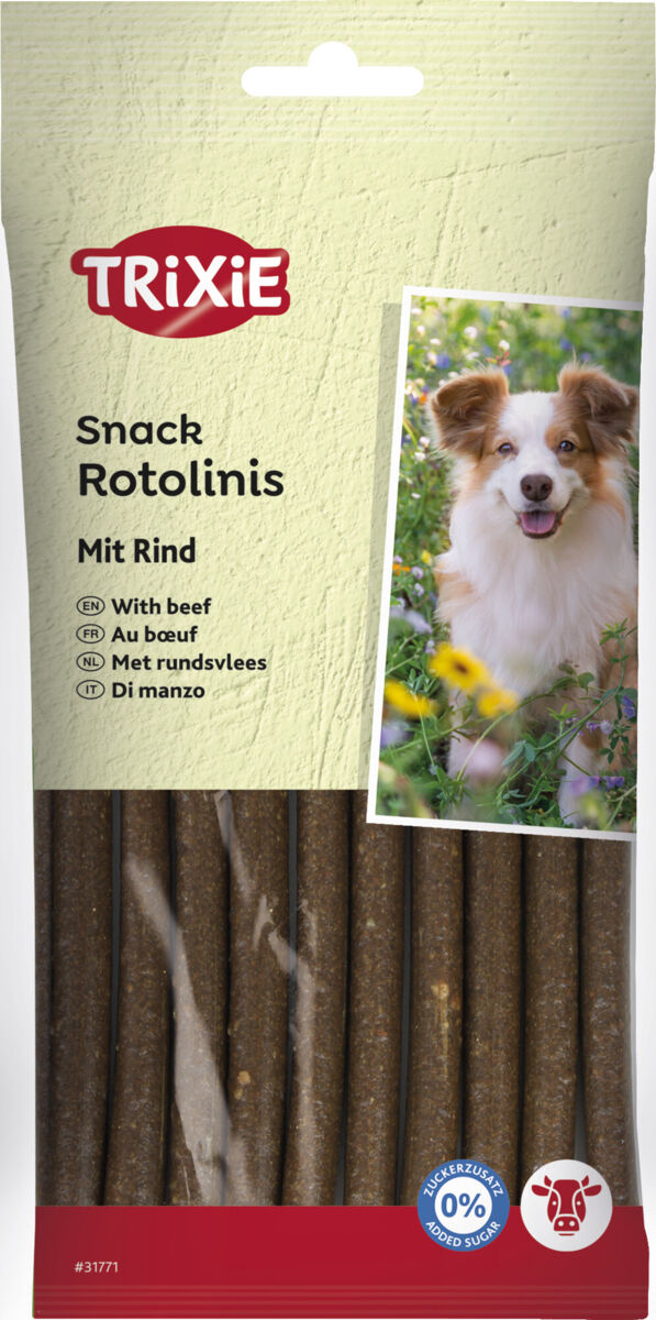 Trixie Soft Snack rotolinis, jautiena, 12 cm, 12x120 g