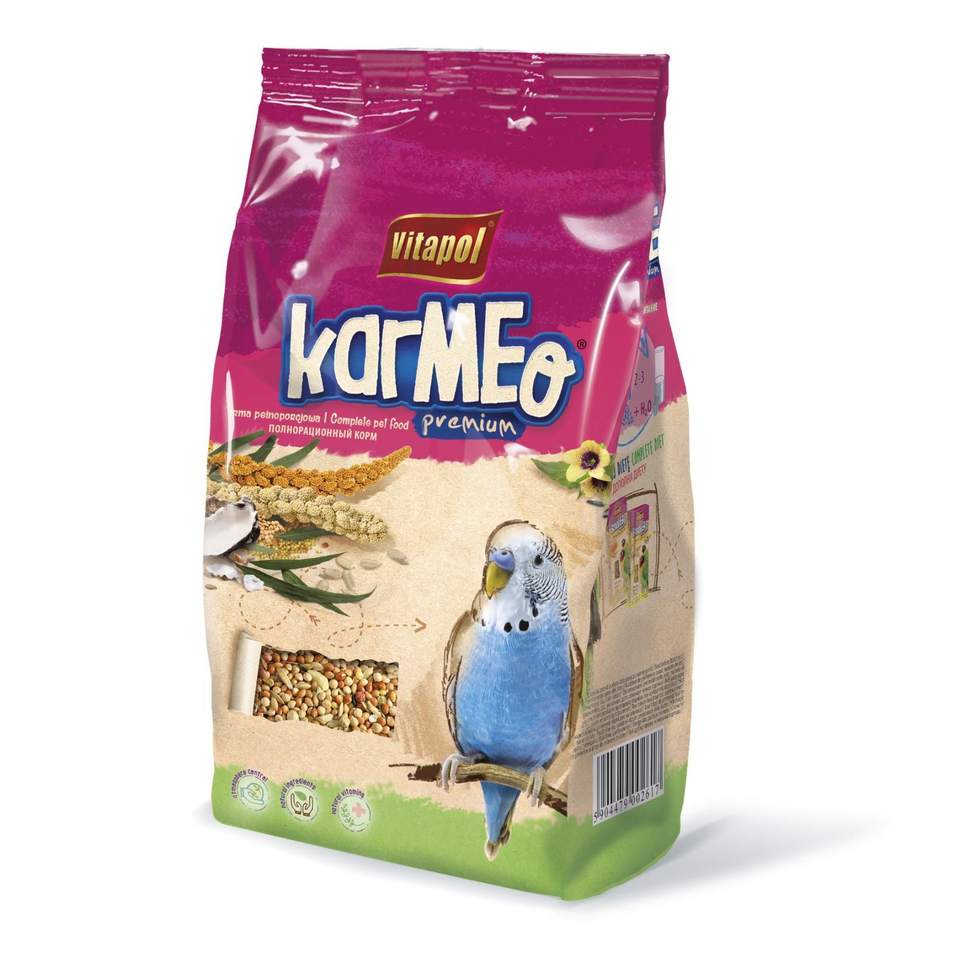 Vitapol visavertis lesalas banguotosioms papūgėlėms 500g
