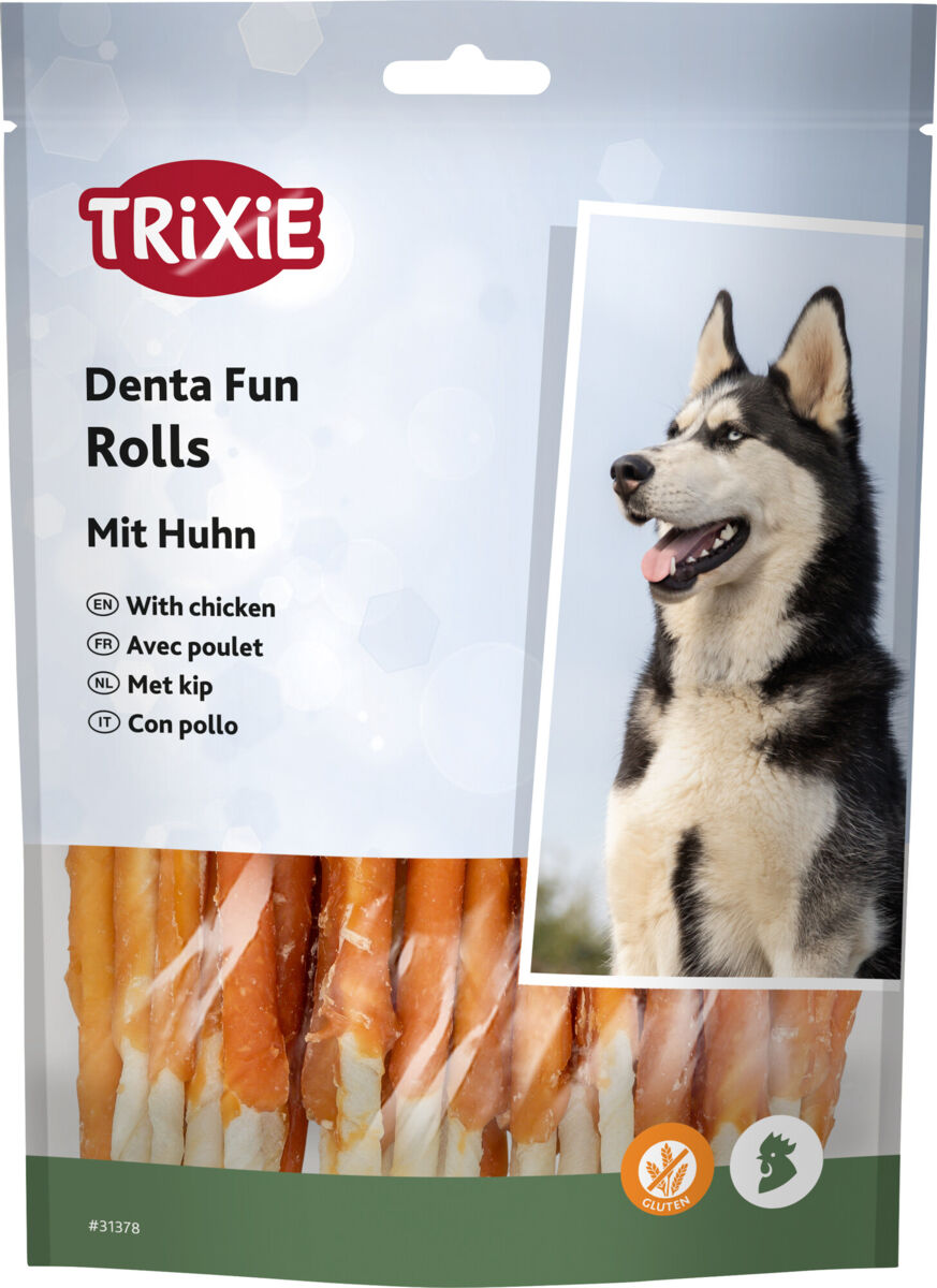 Trixie Denta Fun skanėstai šunims, kramtomi antienos suktinukai, 30 vnt, 240 g