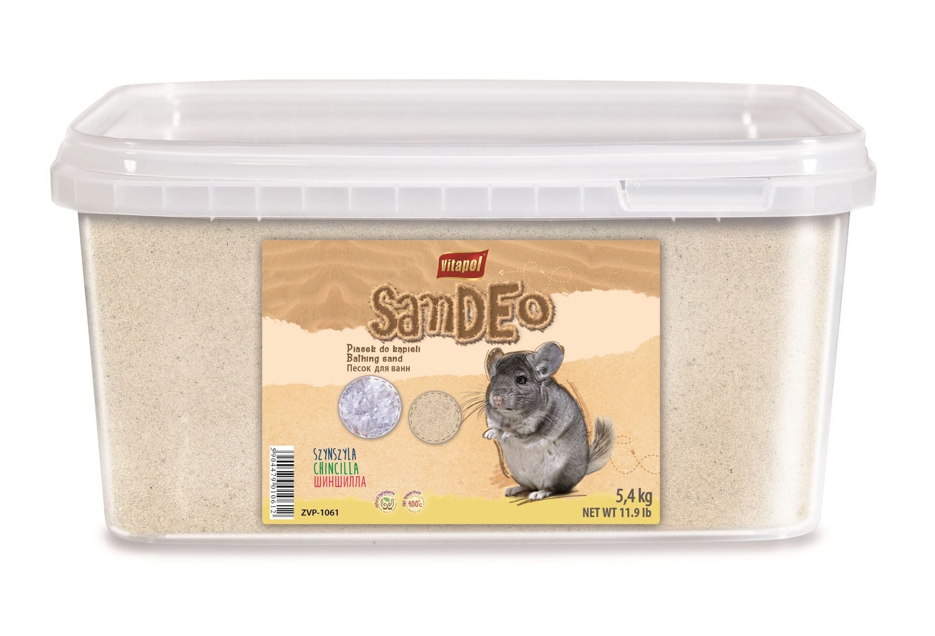 Vitapol smėlis šinšiloms, kibirėlis 5,1kg - 3l