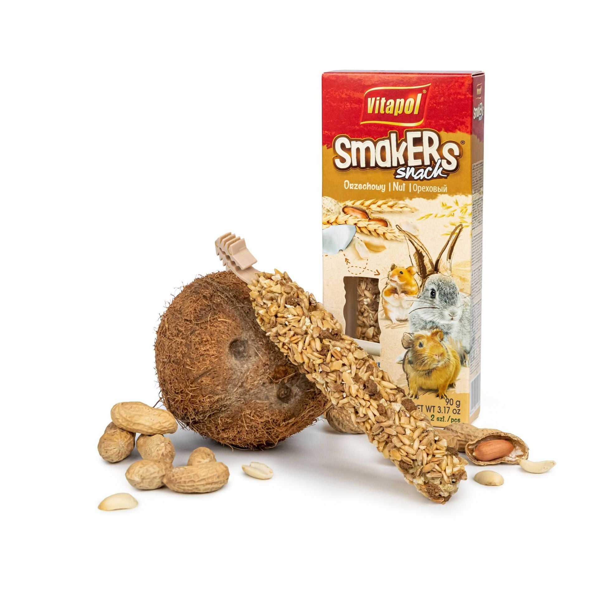 Vitapol Smakers skanėstas triušiams ir graužikams su riešutais 90g