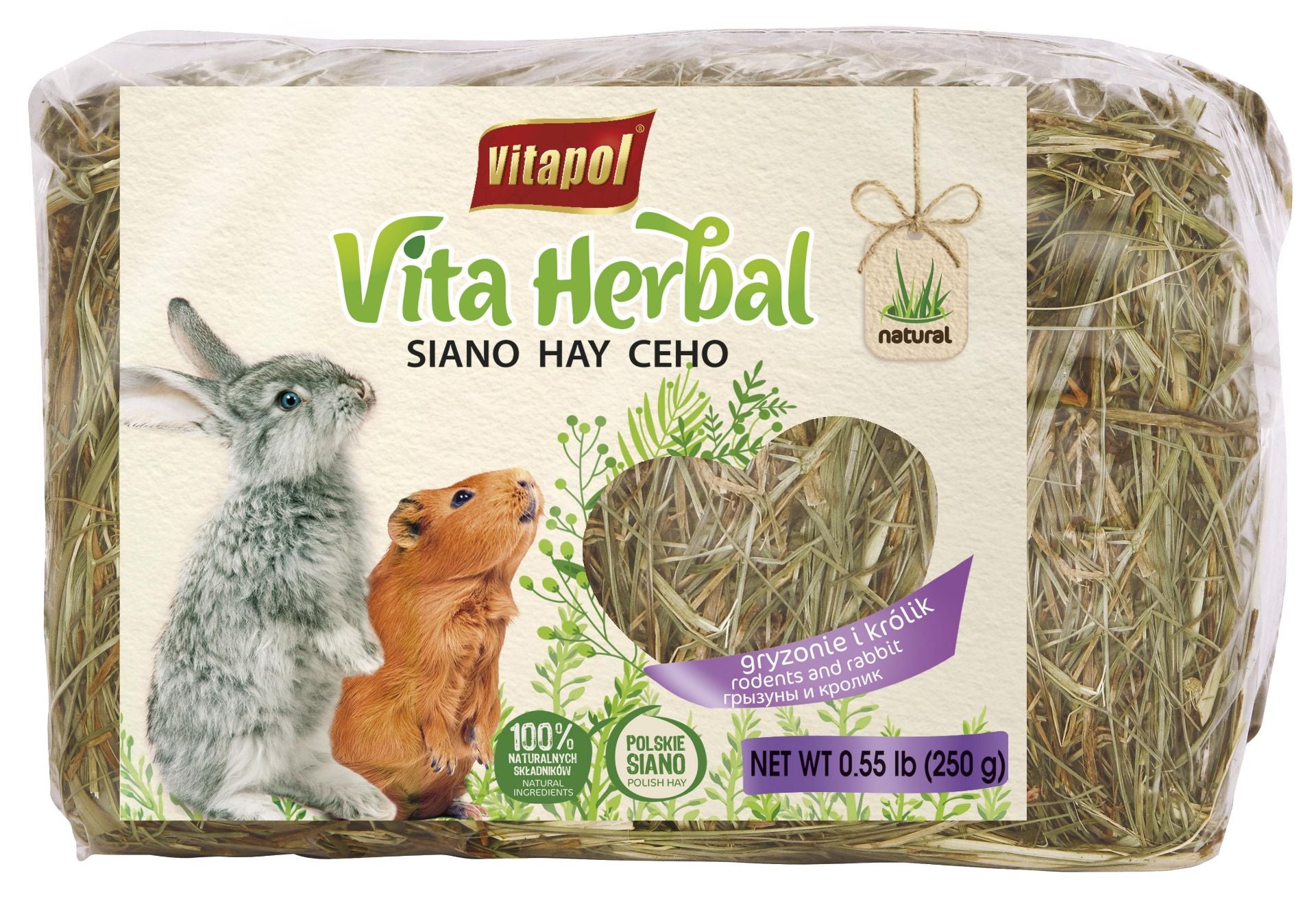 Vitapol natūralus šienas graužikams ir triušiams 250g